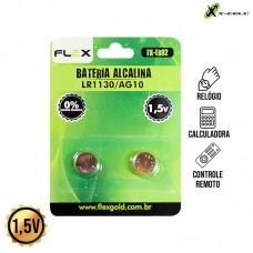 Cartela 2un Bateria Alcalina LR1130/AG10 FX-LR02 X-Cell